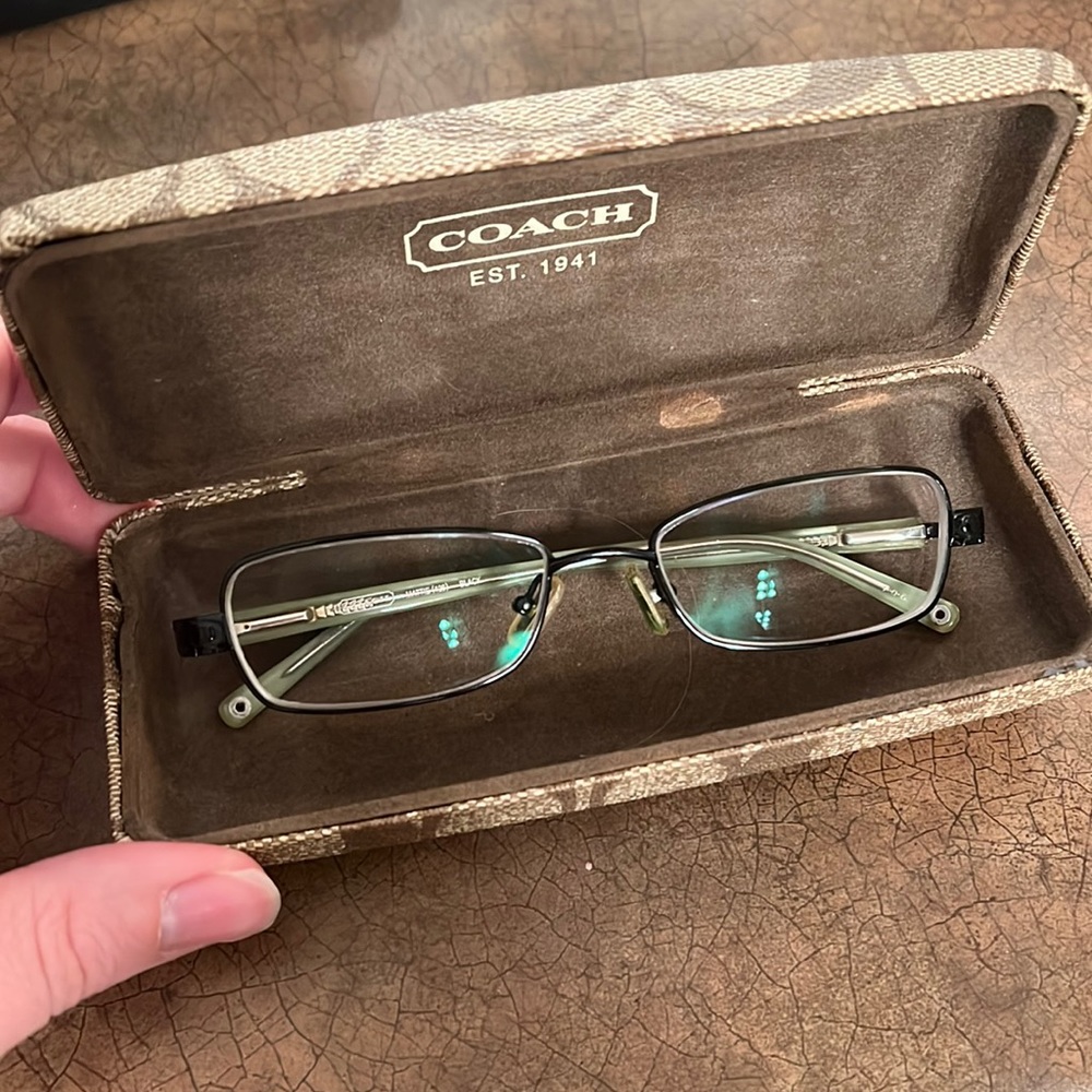 Coach frames - meant for prescription glasses.